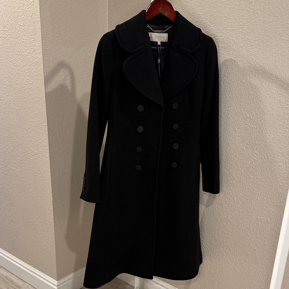 Chic Black Double-Breasted Women's Trench Coat